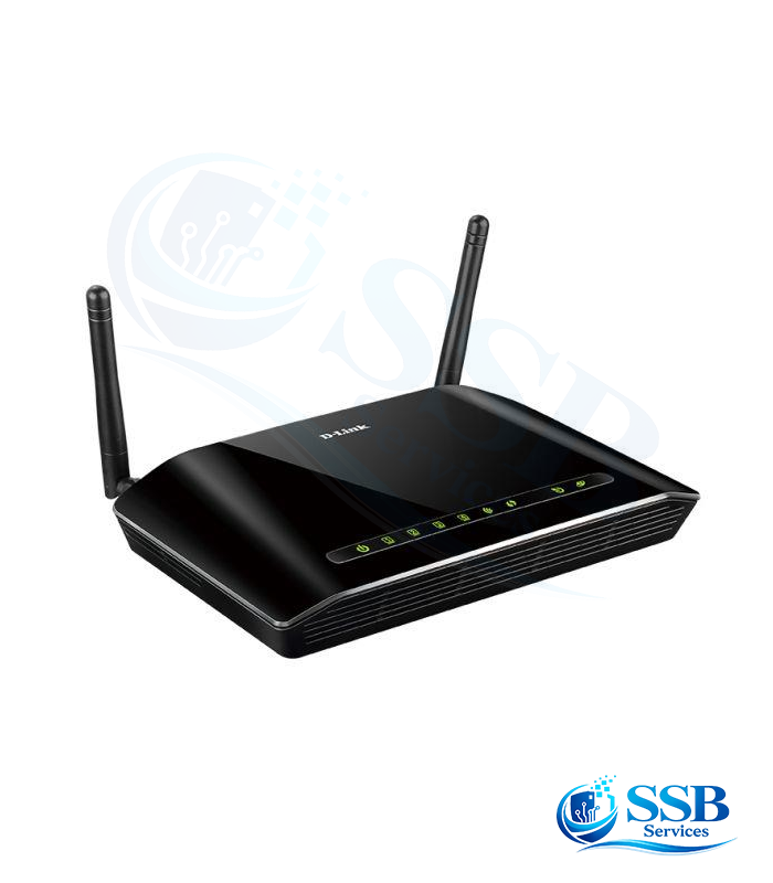 Routeur D-Link DSL D Routeur D-Link DSL-2740U ADSL2+ Wi-Fi N 300 Mbps – 4 Ports Ethernet – Image 1
